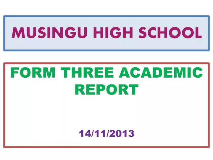 musingu high school