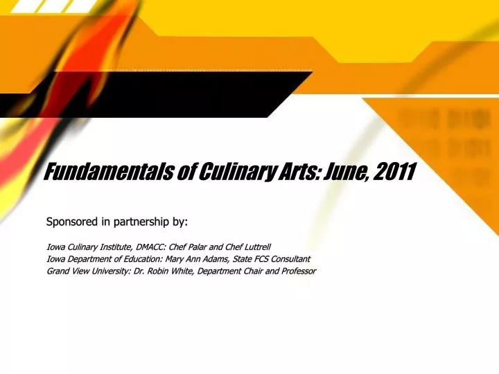 fundamentals of culinary arts june 2011