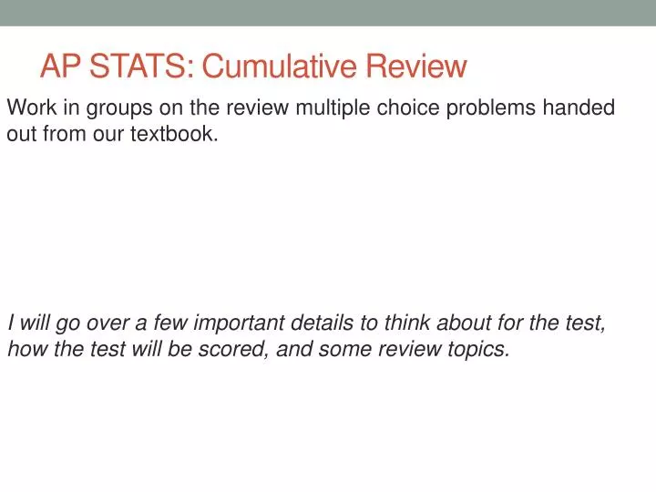 ap stats cumulative review