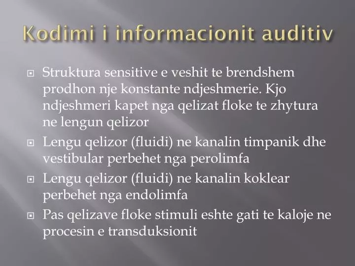 kodimi i informacionit auditiv
