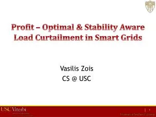 Vasilis Zois CS @ USC