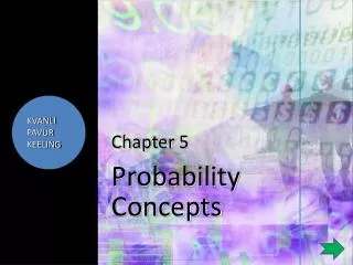 Chapter 5 Probability Concepts