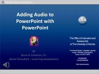 Adding Audio to PowerPoint with PowerPoint
