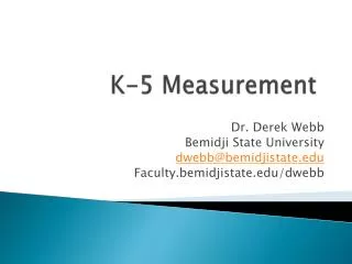 K-5 Measurement