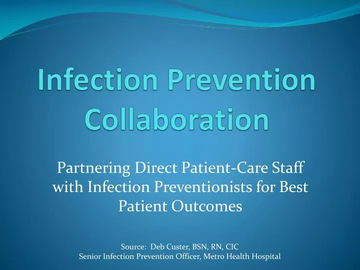 infection prevention collaboration