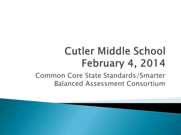 cutler middle school february 4 2014