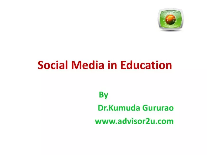 social media in education