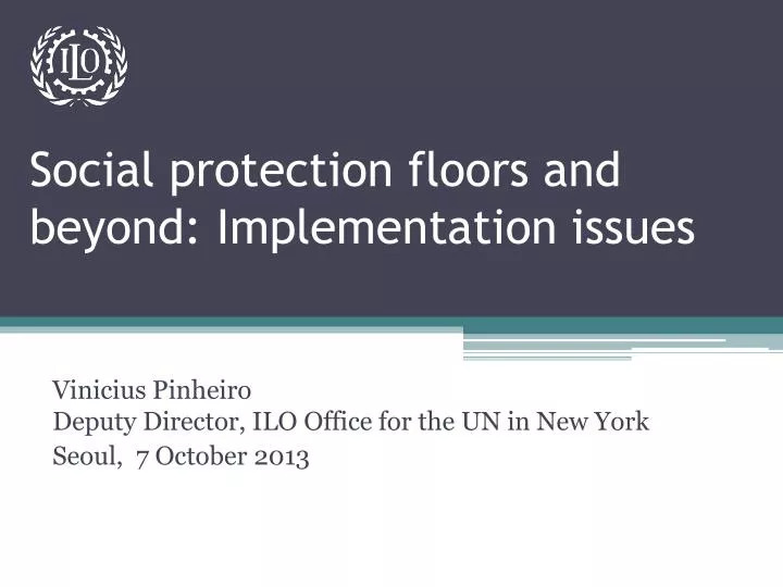 social protection floors and beyond implementation issues