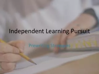 Independent Learning Pursuit