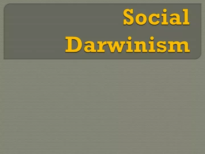 social darwinism