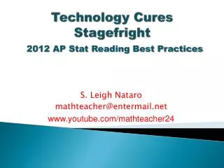 Technology Cures Stagefright