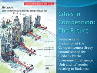 Cities in Competition : The Future