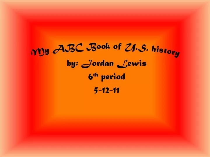 my abc book of u s history