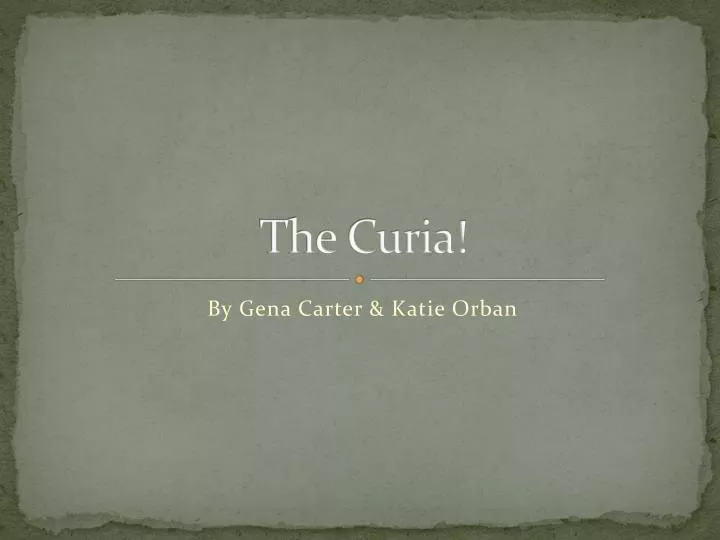the curia