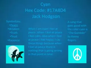 Cyan Hex Code: #17A8D4 Jack Hodgson