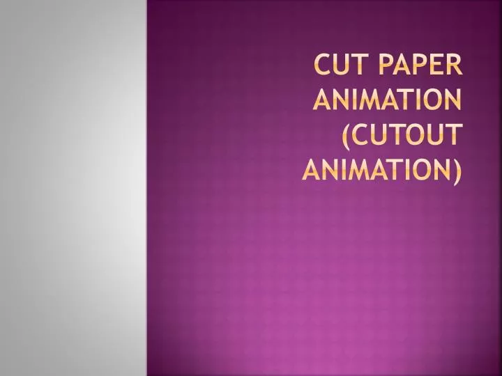 cut paper animation cutout animation