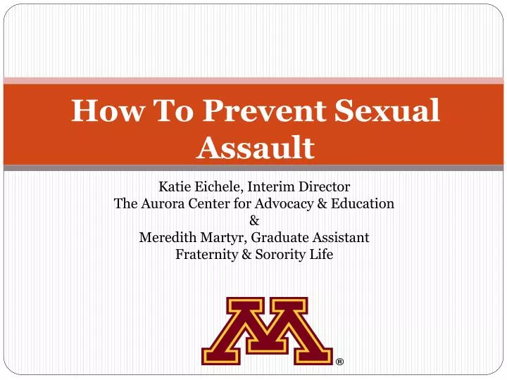 how to prevent sexual assault