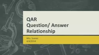 QAR Question/ Answer Relationship