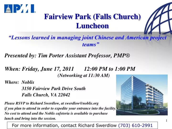 fairview park falls church luncheon