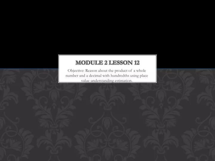 module 2 lesson 12