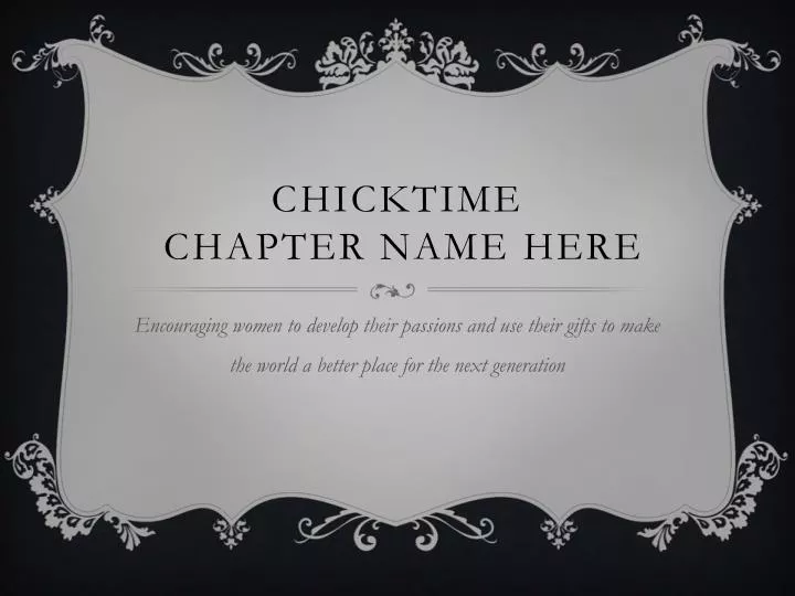 chicktime chapter name here