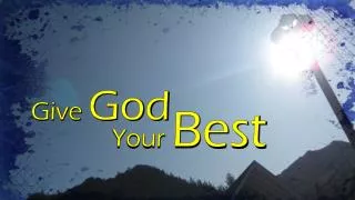 give god