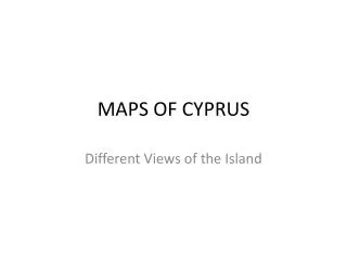maps of cyprus