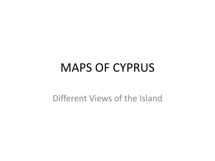 maps of cyprus