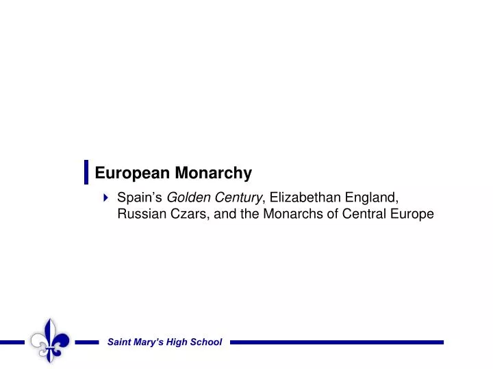 european monarchy