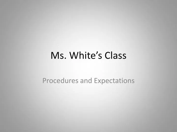 ms white s class