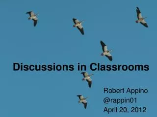 Discussions in Classrooms