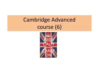 Cambridge Advanced course (6)