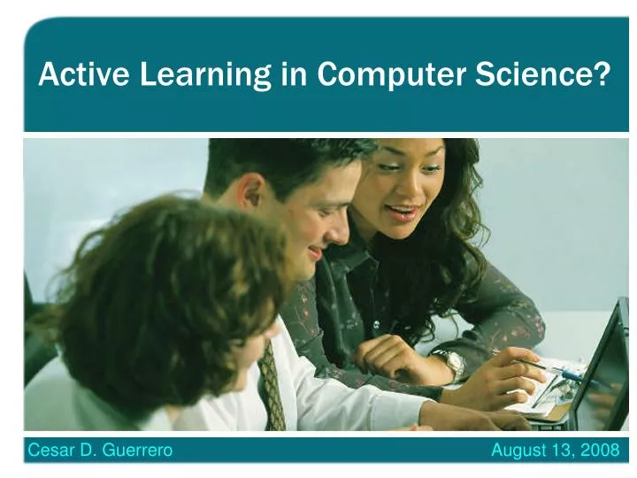 active learning in computer science