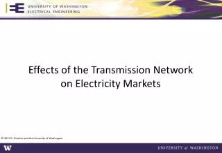 Effects of the Transmission Network on Electricity Markets