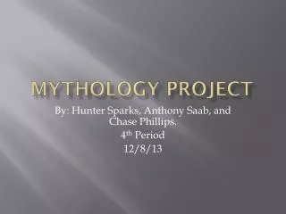 Mythology Project