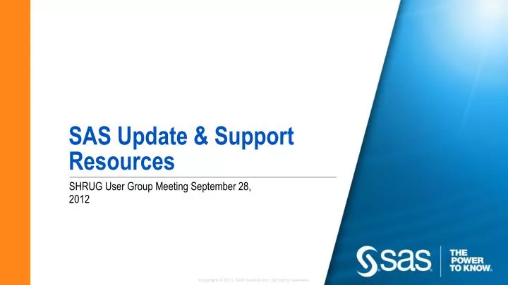 sas update support resources