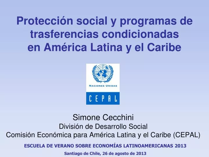 protecci n social y programas de trasferencias condicionadas en am rica latina y el caribe