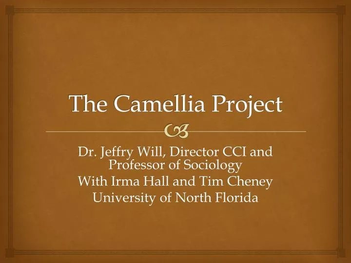 the camellia project