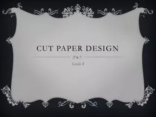 Cut PAPER DESIGN