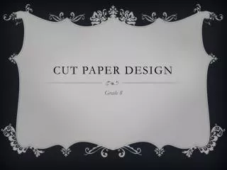 cut paper design