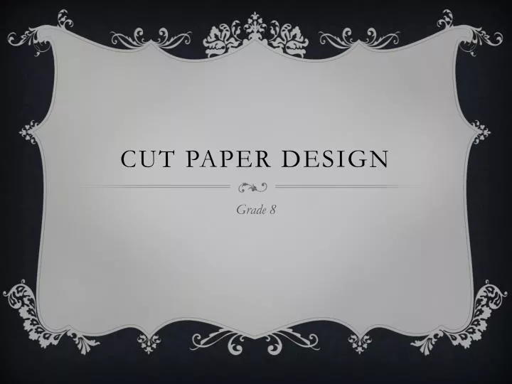 cut paper design
