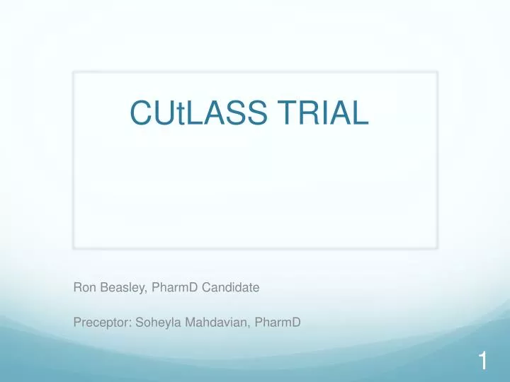 cutlass trial