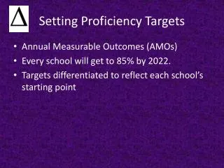 Setting Proficiency Targets