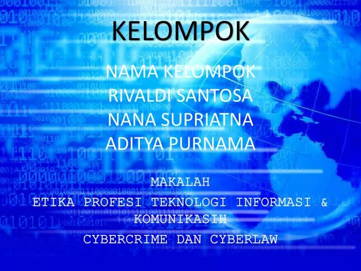 makalah etika profesi teknologi informasi komunikasih cybercrime dan cyberlaw