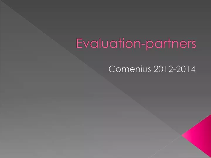 evaluation partners