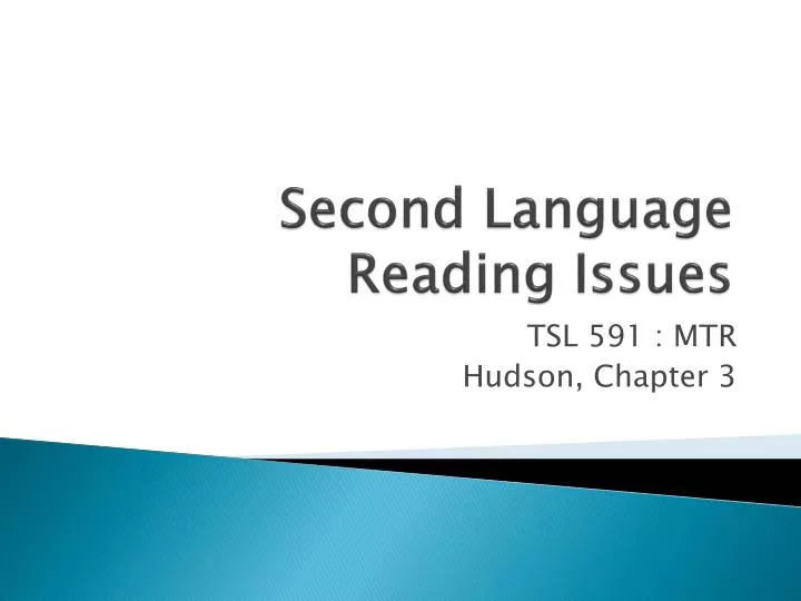 second language reading issues