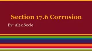 Section 17.6 Corrosion