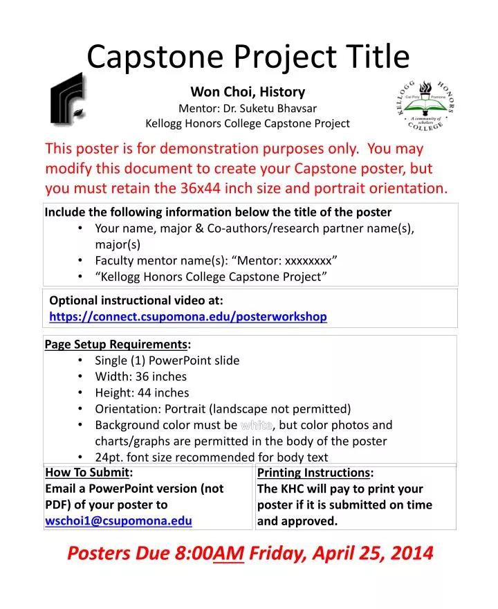capstone project title