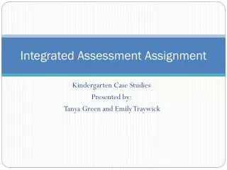 Integrated Assessment Assignment