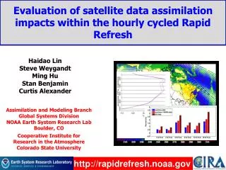 Evaluation of satellite data assimilation impacts within the hourly cycled Rapid Refresh